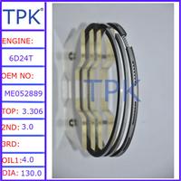 
6D24 PISTON RING ME052889, Mitsubishi 6D24T engine piston ring set
