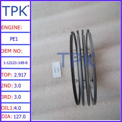 PE piston ring 1-12121-145-0, Isuzu 10PE1 Engine Piston Ring