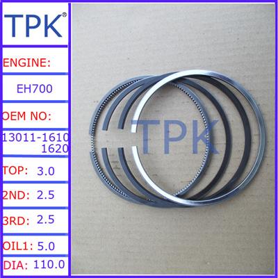 EH700 ring set 13019-1310A, EH100, EH300, EH500 piston ring