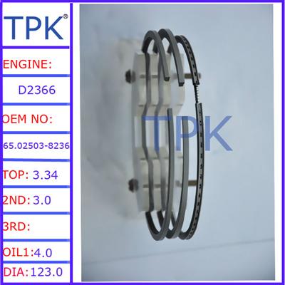 Daewoo D2366 engine parts piston ring, D2366T diesel parts