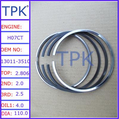 HINO H07CT PISTON RING SET,13011-2672A 13019-3270A 13019-1330A