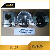 
piston for 6D125 6150-32-2110, aluminium piston

