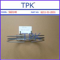 
KOMATSU S6D140 PISTON RING SET, 6211-31-2031
