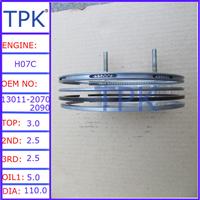 
HINO H07C PISTON RING, 13011-2070 13011-2090
