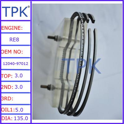 Piston Ring, RE8 Ring set 12040-97012 12040-97074
