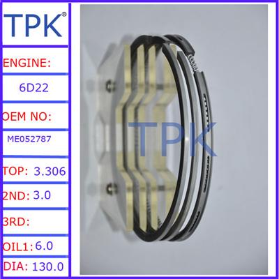 Mitsubishi 6D22 pistong ring ME052758,ME052966,ME999136,ME995465,ME995473,ME995477,ME995466,ME995469,ME995468