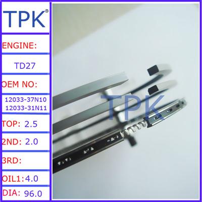 TD27-T PISTON RING 12033-37N10, AD-2T piston ring 12033-31N11