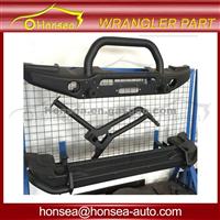 Ave Rear Bumper With Spare Tire Rack For Jeep Wrangler Jk