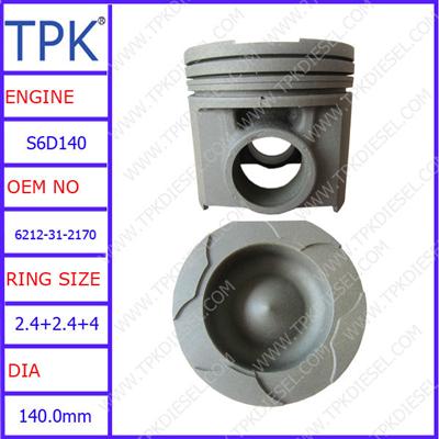 SA6D140-1 IRON PISTON, SA6D140 Engine Parts Piston Kit 6212-31-2170 6212-31-2151