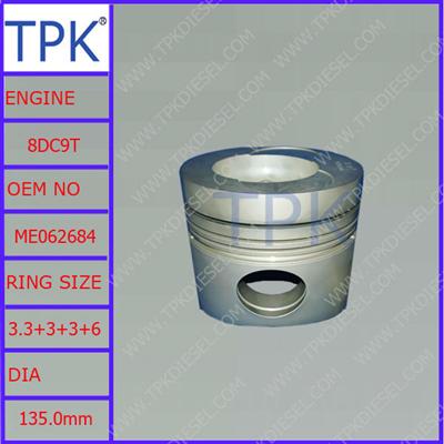 Mitsubishi 8DC9T engine piston, diesel piston, ME062684