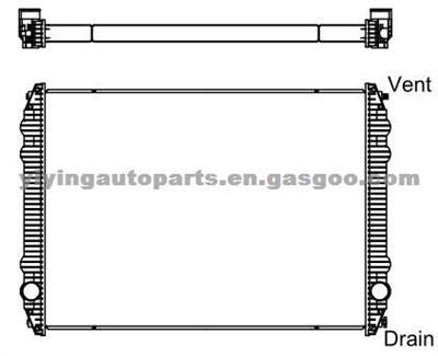 Freightliner Century And Columbia Models Aluminum / Plastic Tank Radiator