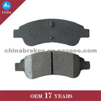 LUDA BRAKE Car Spare Parts Top Quality Auto Disc Brake Pads D1213 4252.18 For French Car Peugeot 206 Accessories