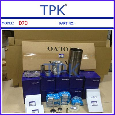 Volvo D7D Liner kit, Liner set, piston, ring set, cylinder liner, sleeve, pin, bushing, snap