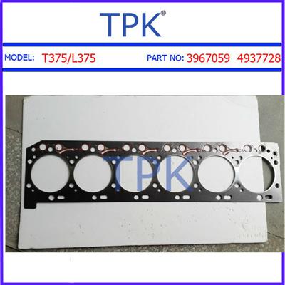 T375, L375 CYLINDER HEAD FULL GASKET KIT, 5089958 3800343 3843366 3967059 4937728