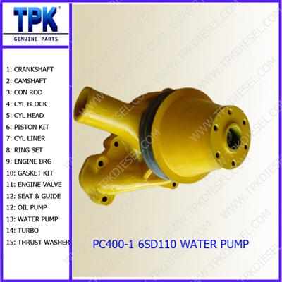 S6d110 Sa6d110 Water Pump 6138-61-1560 6138-61-1570 6138-61-1860