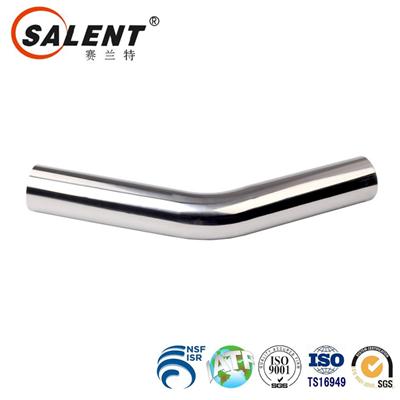 45 degree Aluminum Turbo Intercooler Pipe Tube 76mm 3''