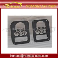 Tail Tamp Hood For Jeep Wrangler Jk 2007+ Taillight Guard Skull Covers