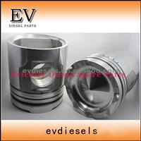 D150A Komatsu Engine S6D155 Engine Piston 6127-31-2030 6D155