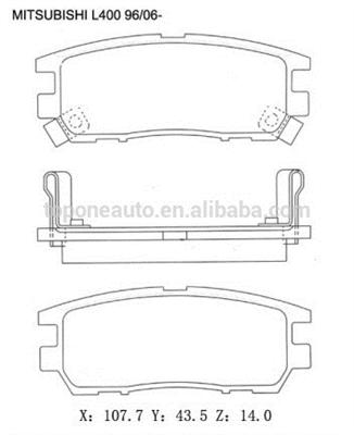 For MITSUBISHI Japanese Car Parts Genuine Disc Brakes Pads D383