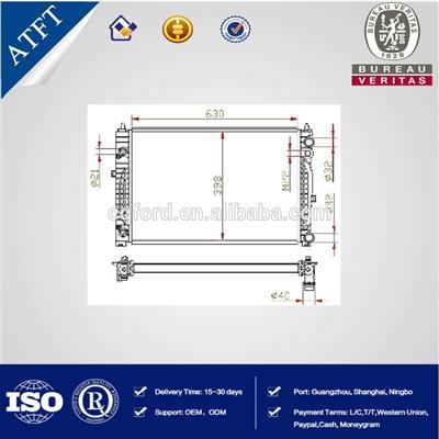 Water Radiator For Audi MT Manual Chinese Auto Spare Parts