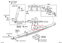 Spare Parts Rubber Mount 48306-0K010 For Toyota
