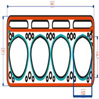 cylinder head gasket/as your drawing