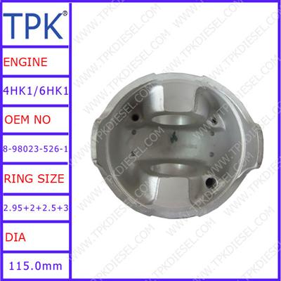 Isuzu 6HK1 engine piston, 6HK1T diesel piston, 8-98023-526-1