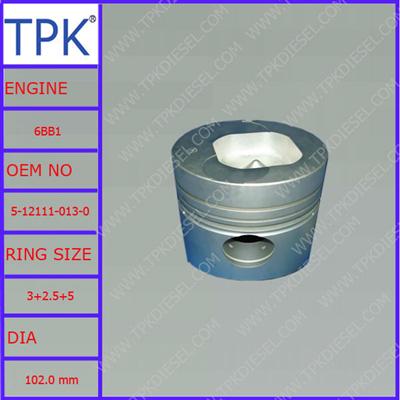 Izumi 6BB1 engine piston kit, diesel piston kit 5-12111-013-0 1-12111-745-0