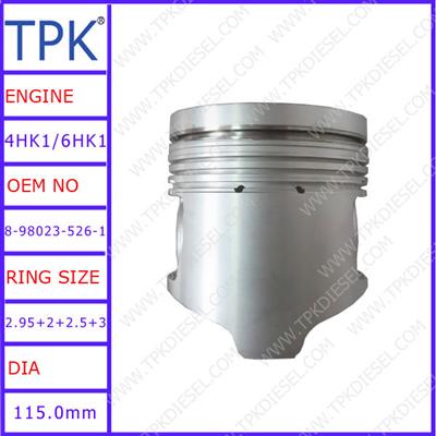 Izumi 6HK1 engine parts piston, 6HK1T diesel parts piston, 8-98023-526-1