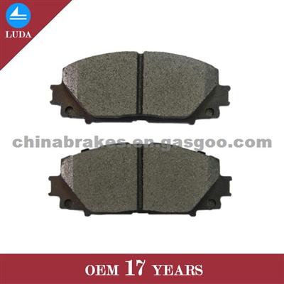 04465-52180 Disc Brake Pad Manufacturer D1184 For TOYOTA Yaris