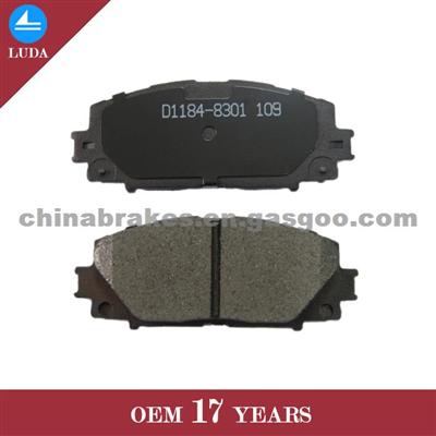 Hot Sale High Quality Brake Pads D1184 Good Price