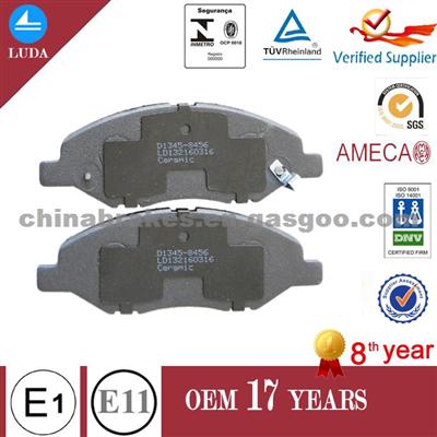 For NlSSAN Semi-Metallic Brake Pad OEM AY040-NS110 FMIS D1345