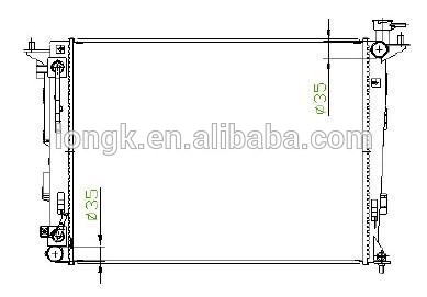 Radiator for i x 35 2011 for Hyundai
