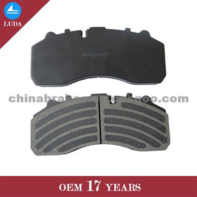 299 2348 Disc Brake Pad WVA29087 Mercedes Benz Actros Truck Front Brake Pad