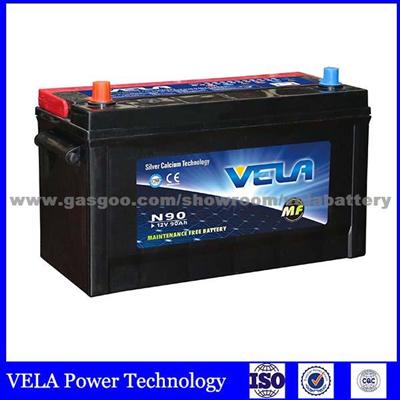 105d31 Vela Brand China Golden Supplier Sealed Manufacture Automotive Battery N90