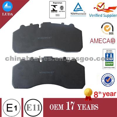 Ceramic Brake Pad For Scania Truck Front Axle