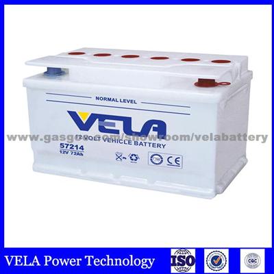 Auto Battery Dry Batteries For Vela 57217 12v72ah