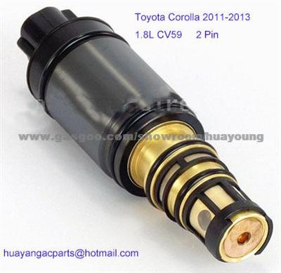 2 Pin Connector A/C Compressor Electronic Control Valve For Toyota Corolla 1.8L 2011-2013