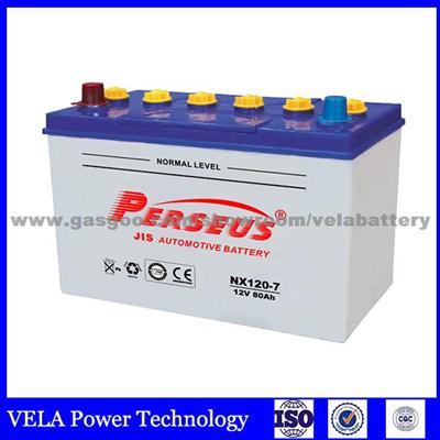 12v Battery 95d31l/NX120-7L Dry Charged Car Battery Wholesale