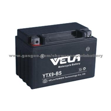 Various Models 12V 10 Amp VELA Motorcycle Battery YTX9-BS With Good Price