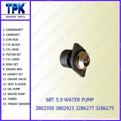 6BT 6BT5.9 6BTA 6BTA5.9 WATER PUMP 3286277 3286275