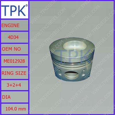 ME012928,4D34 piston kit, piston set