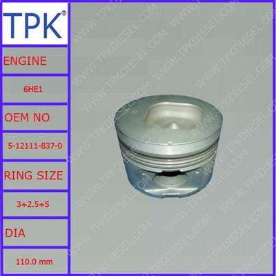 Isuzu 6HE1 piston, 5-12111-837-0 8-94391-597-0