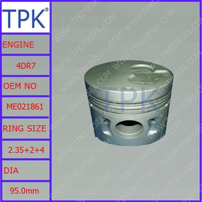 Mitsubishi 4DR7 engine parts, diesel parts piston