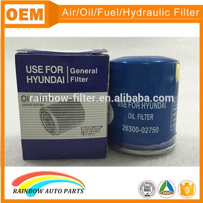 HYUNDAI 26300-02750 oil filter manufacturers