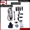 Universal Adjustable Fuel Pressure Regulator Kits 30-70psi Gauge AN6 Braided Oil Hose