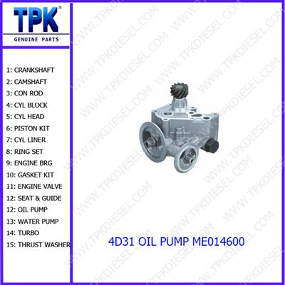 L2E,L3E,K4M,K3M,K4E,K4F Engine Parts Oil Pump