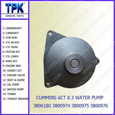 PC300-7 PC350-7 WA380-3 WA470-3 water pump 6742-01-5040 6742-01-5578