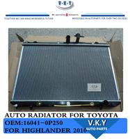 China 16041-0P250 Auto Radiator For TOYOTA