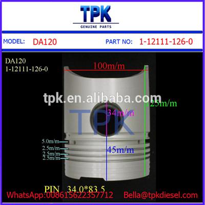 DA120 PISTON 1-12111-126-0 1-12111-864-0 9-12111-376-0 9-12111-901-0